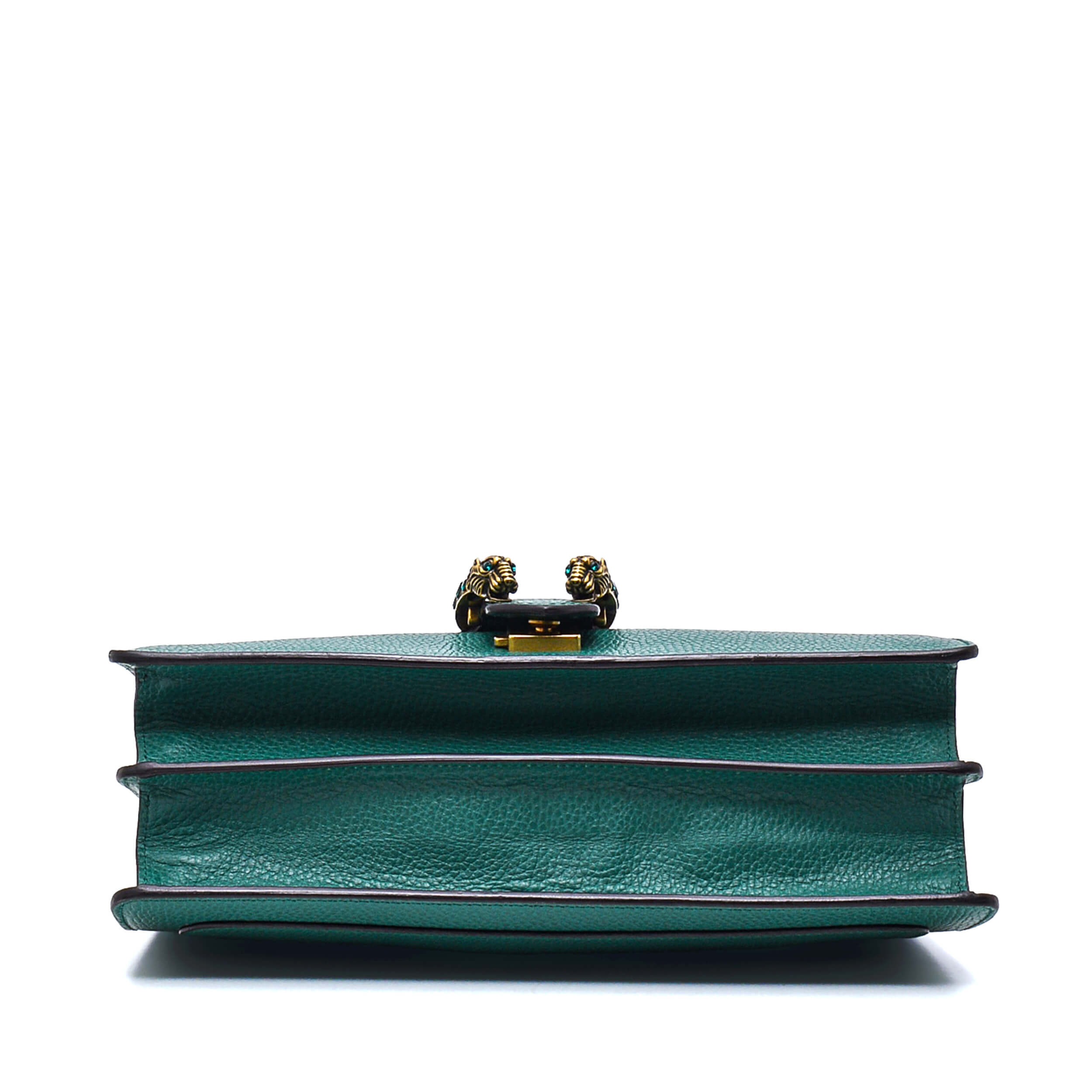 Gucci-Green Leather Medium Dionysus Bag